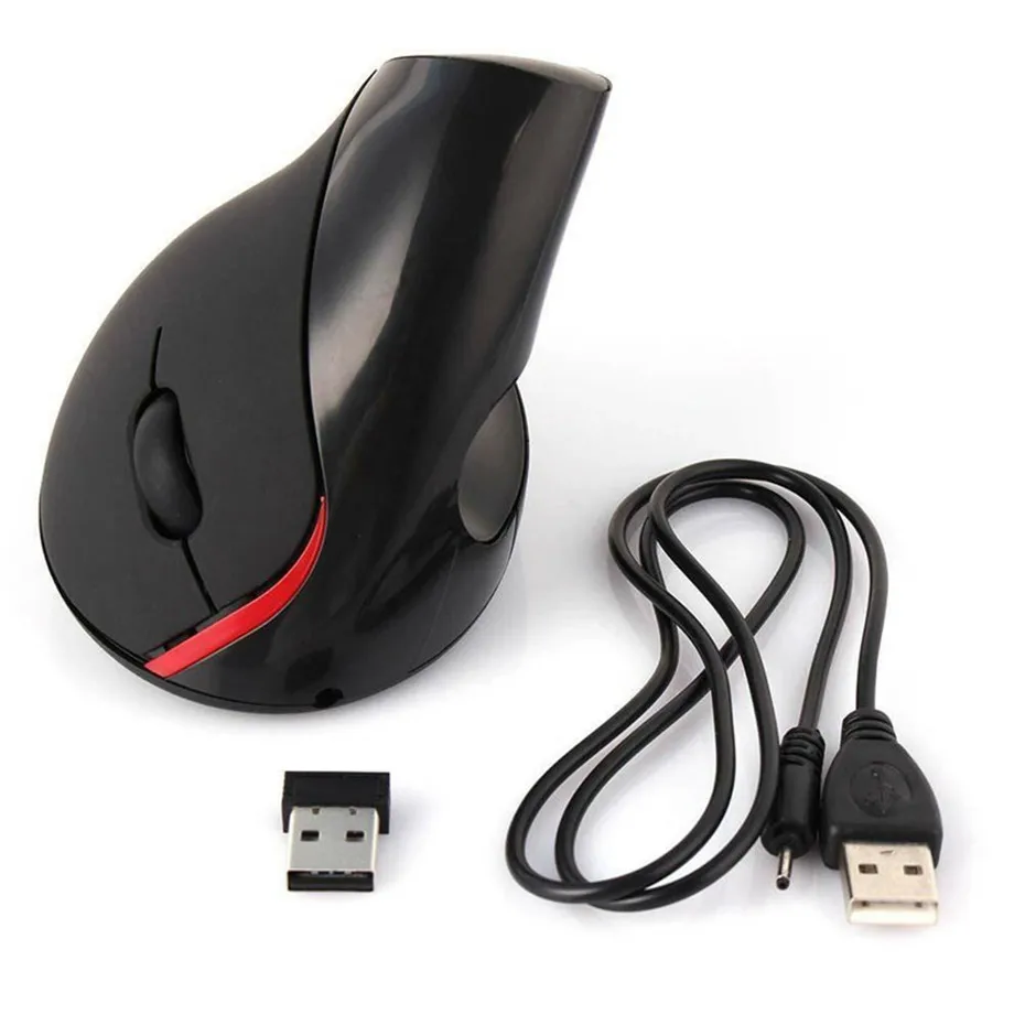 Basix 2.4G Wireless Mouse Ergonomic Optical 1600dpi Gaming Mouse6