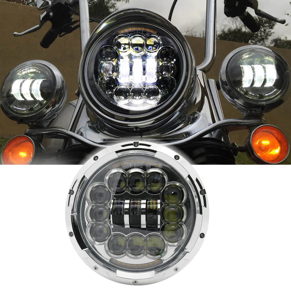 Для Harley moto rcycle 7 &quotсветодиодный проектор светодиодный светильник угол обзора