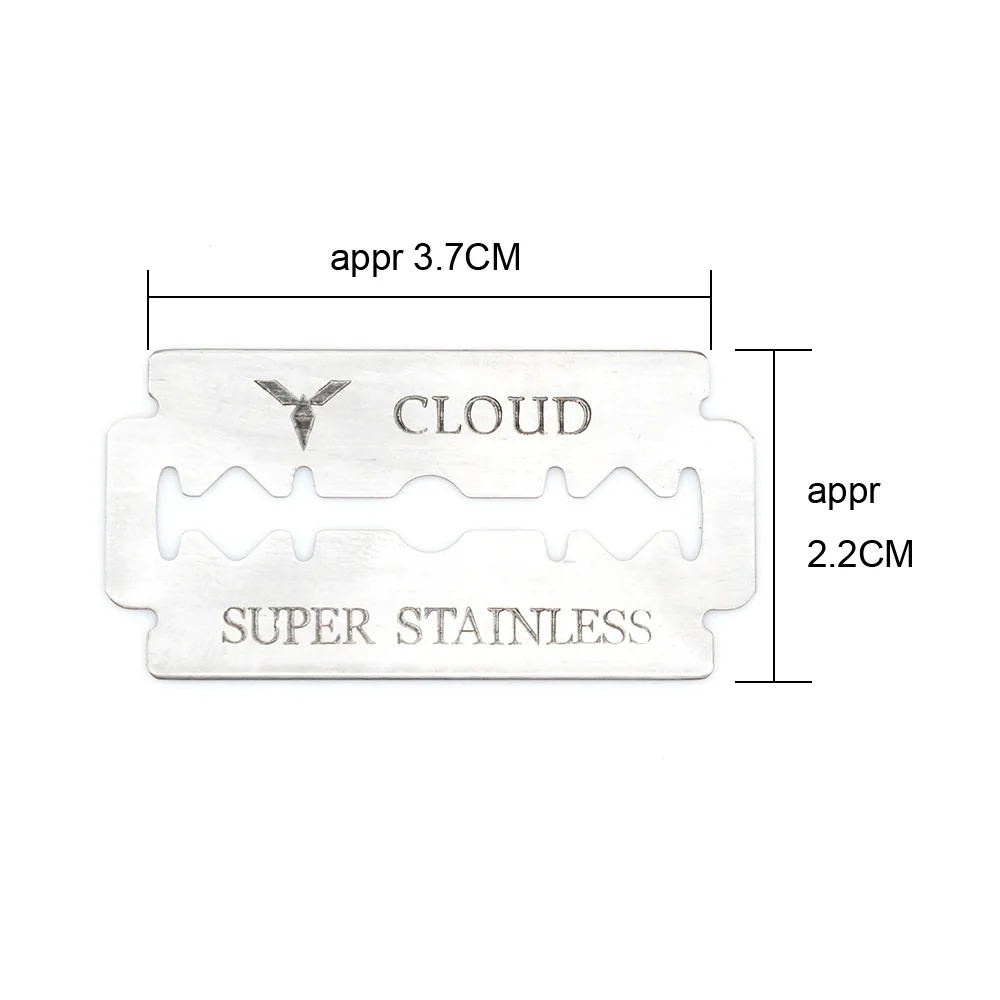Лезвие из нержавеющей стали лезвие двойной край лезвия для бритья облако 100 шт./лот Новинка