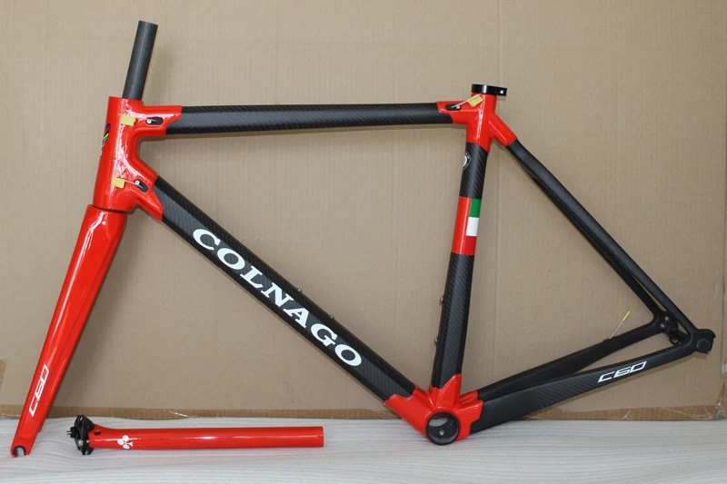 Clearance HOT! Colnago C60 Road bike Frame Red black white carbon fiber bicycle frame +Seatpost+Fork+Clamp+Headset 4 Clearance HOT! Colnago C60 Road bike Frame Red black white carbon fiber bicycle frame +Seatpost+Fork+Clamp+Headset 4