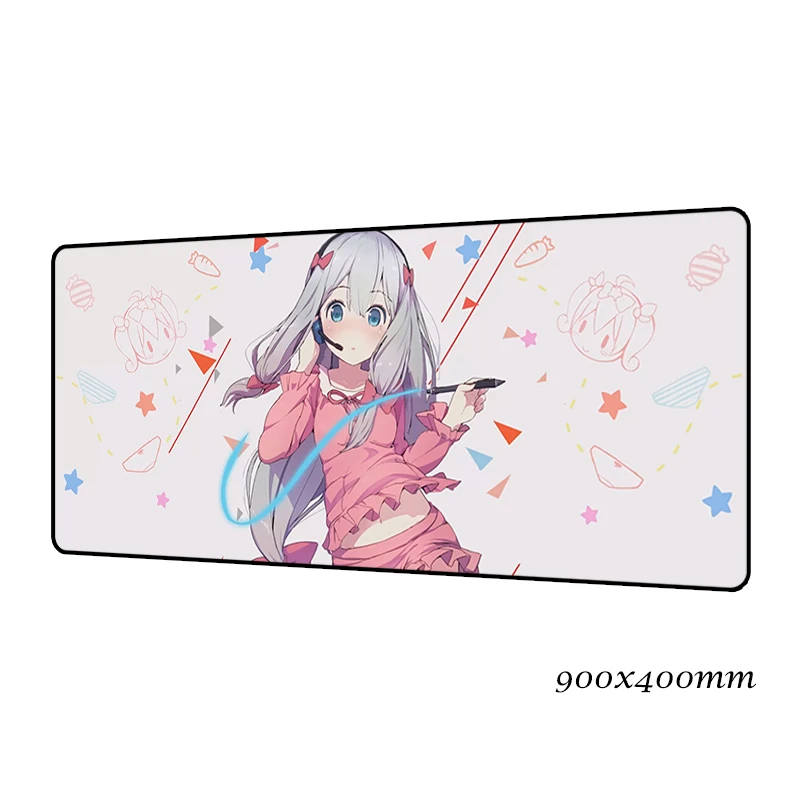 EroManga Sensei коврик для мыши locrkand 900x400x2 мм коврик для мыши игровой коврик для мыши геймер аниме высококачественный коврик для мыши s Клавиатура ПК коврик