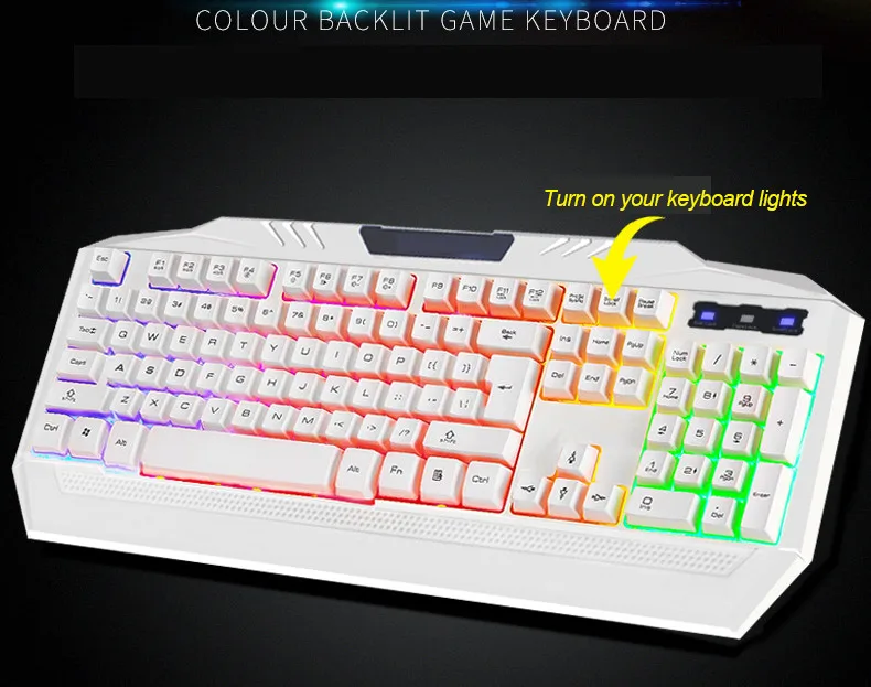 104keys Waterproof Wired USB Gaming Computer Keyboard ...