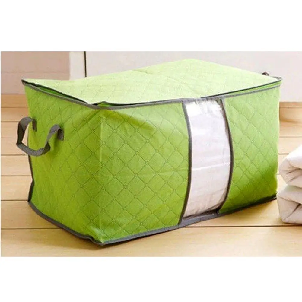 Pouch Organizer Green U Pick Foldable Storage Bag Clothes Blanket