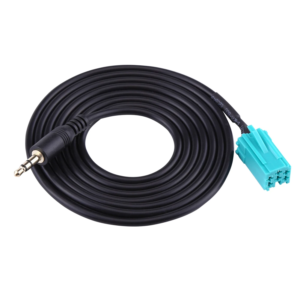 SOONHUA Car 6 Pin to 3.5mm Connector Auxiliary Cable Auxiliary Cables For Renault Update List Automobile Data Line SOONHUA Car 6 Pin to 3.5mm Connector Auxiliary Cable Auxiliary Cables For Renault Update List Automobile Data Line