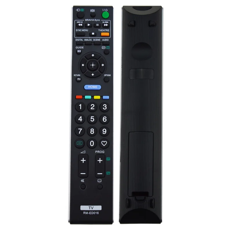 

1pc Smart Remote Control ABS Black Remote Controller for Sony RM-ED016 LED Smart TV 220 x 43 x 20mm Mayitr