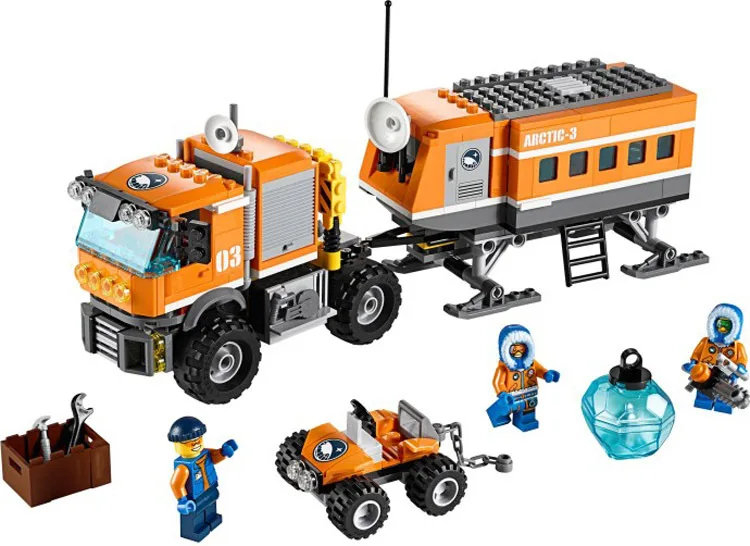394pcs 2016 BELA 10440 City Arctic Outpost Policemen building blocks Figures Model font b Toys b