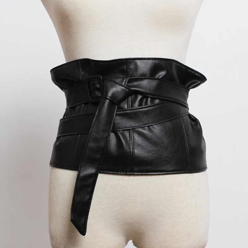 wide leather belt womens