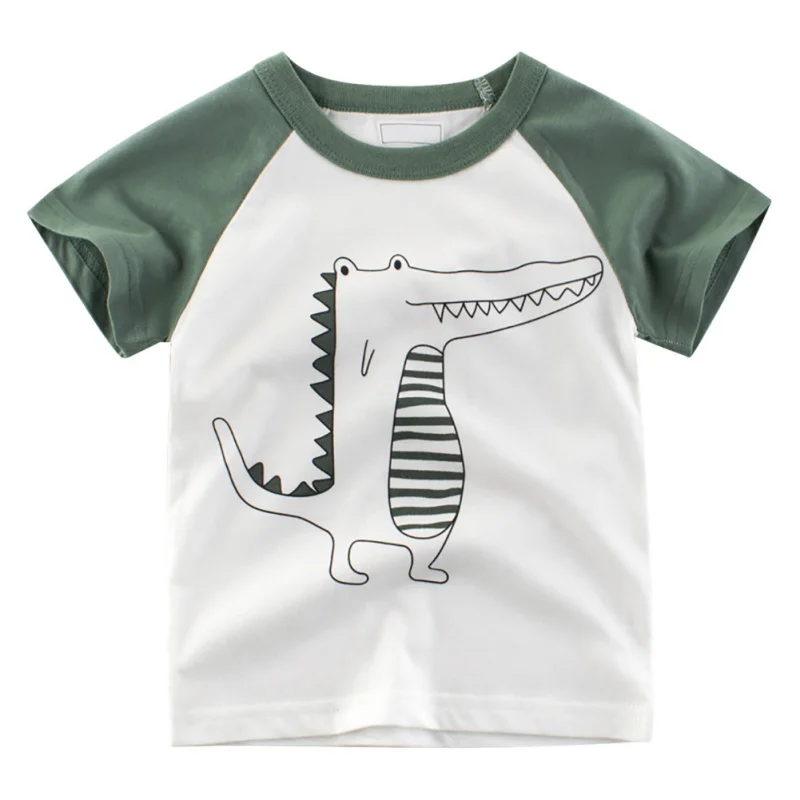 

Cartoon Dinosaur Print Baby Boys T Shirt For Summer Infant Kids Boys T-Shirts Clothes Cotton Toddler Tops