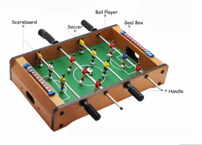 ABS material New Hot Sale Mini Table Soccer Football Board Game Home Table Foosball Set Football Toy Gift Game Accessories ABS material New Hot Sale Mini Table Soccer Football Board Game Home Table Foosball Set Football Toy Gift Game Accessories