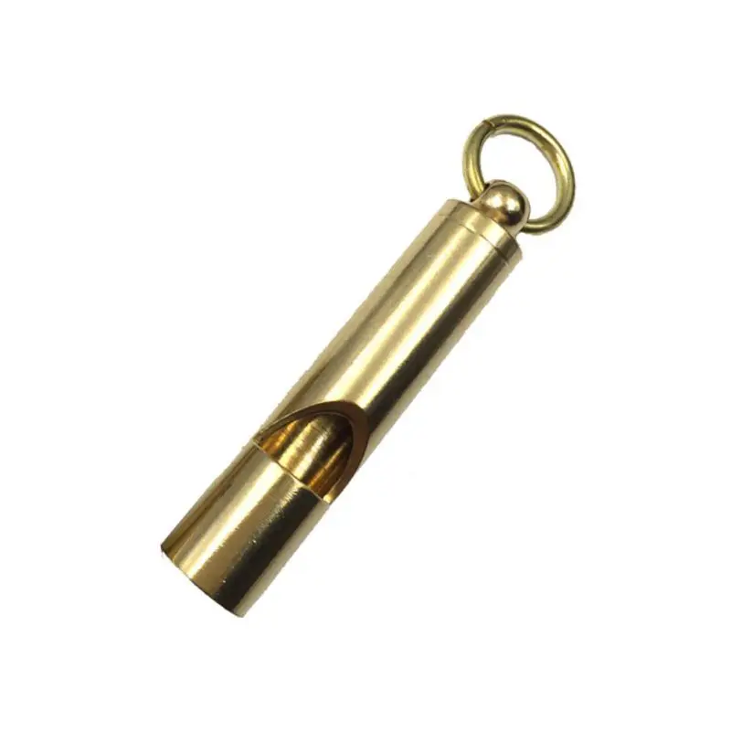 Outdoor Camping Survival Whistle Brass Whistle Retro Bandmade Copper