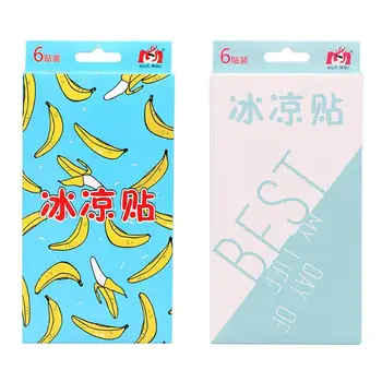 

ALLOYSEED 6pcs/set Summer PE Cartoon Reusable Ice Cooler Bag Plastic Small Cold Ice Pack Cool Paste for Students Outdoor