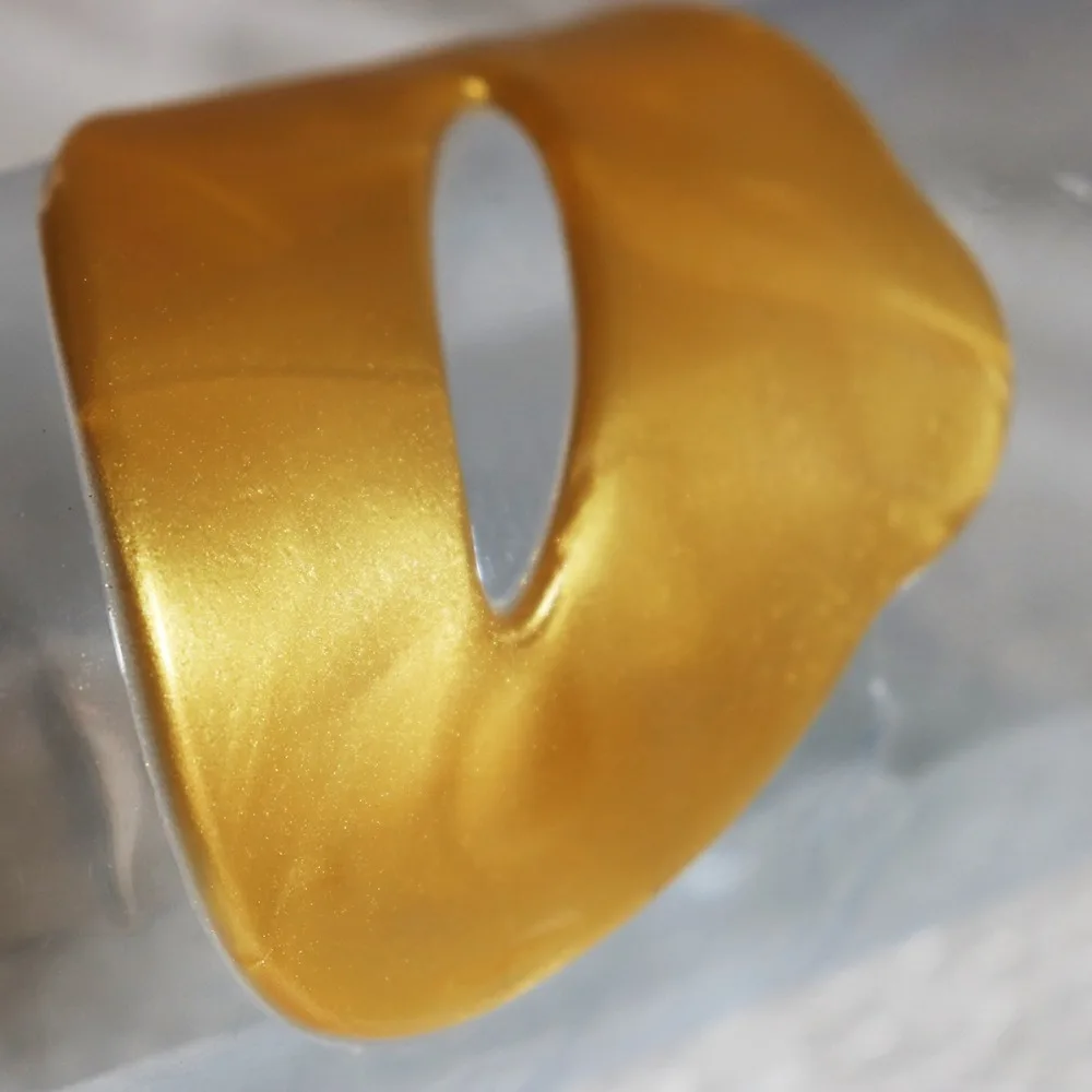 10pcs/lot Gold Powder Crystal Collagen Gel Lip Mask Moisturizing Plump Anti Aging Anti Wrinkles Exfoliating Lip Film Patch
