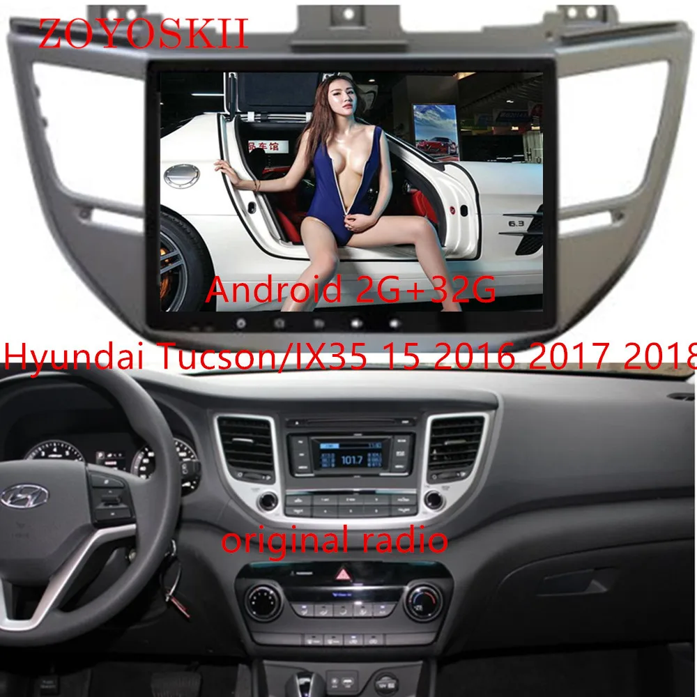 Cheap ZOYOSKII Android 10.1 inch car gps multimedia radio bluetooth navigation player for Hyundai Tucson/IX35 15 2016 2017 2018 0