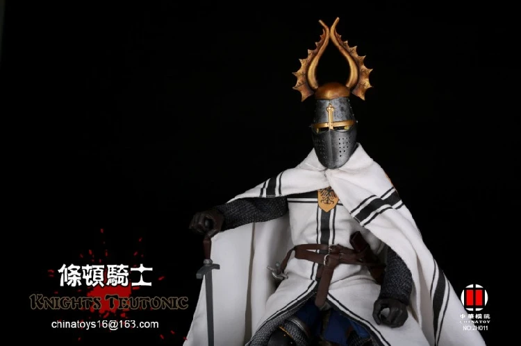 China Toys ZH011 1//6 Scale Teutonic Knights Soldier 12/" Action Figure Cloak