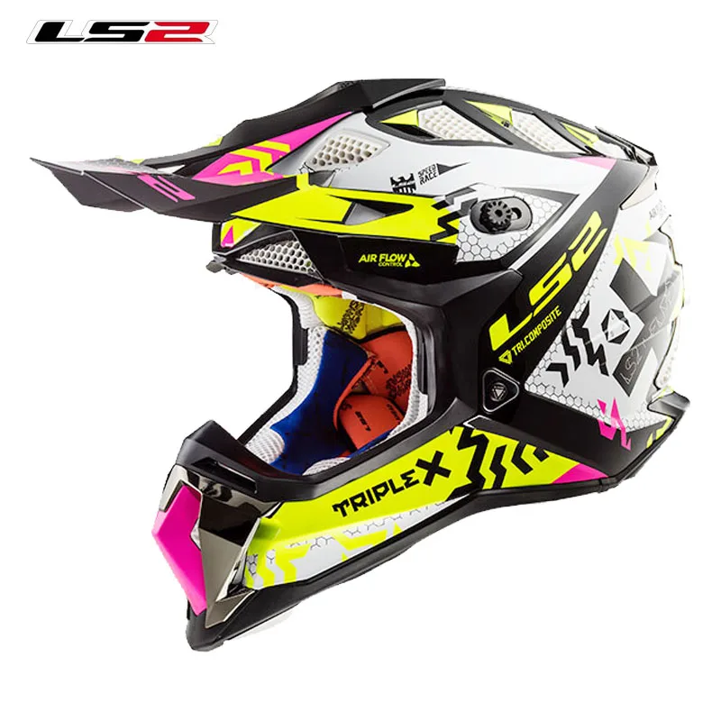 LS2 MX470 subverter шлемы для мотокросса шустрые ATV dirt bike racing enduro casco capacete внедорожный спортивный LS2 мотоциклетный шлем - Цвет: 4