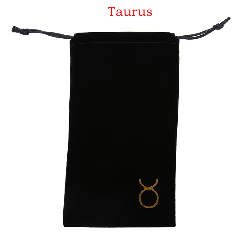 1 шт. бархатная сумка для хранения карт Таро мини-ювелирная посылка на шнурке сумка для настольных карт 19,5 см X 11 см 12 созвездий
