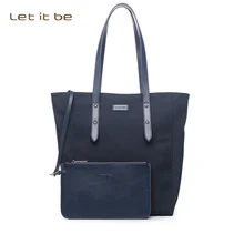 Let it be oxford tela de nylon bolsa de hombro para las mujeres oficina de asas casual bolso OL conjunto impermeable diseñador de luz compuesto bolsa