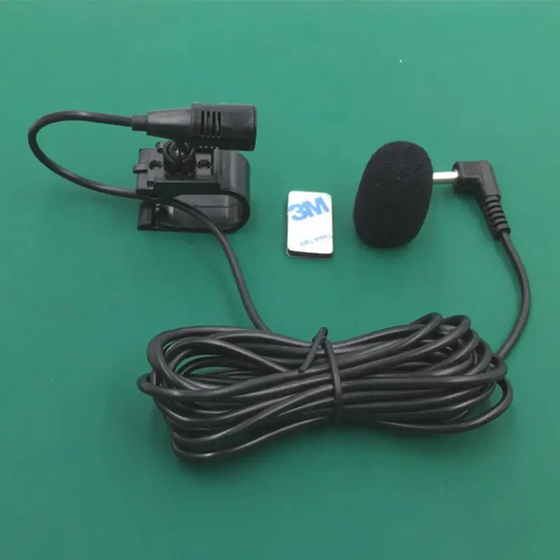 3.5mm Car-mounted Microphone Car Audio Accessories Stereo And Mono External Mic Bluetooth Portable Supplies Black Microphones