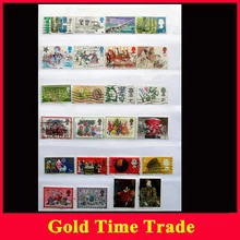 [GTT] 50 шт./лот все разные, Великобритания бывшие в использовании почтовые марки сбора