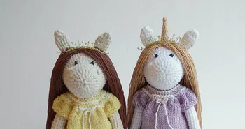 

crochet toys amigurumi doll unicorn model number XH0412060