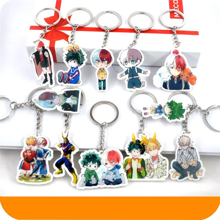 1 шт. анимационный брелок для ключей Bokuno Hero Bakugou My Acdemic bakugou katsuki Portachiavi подвеска |