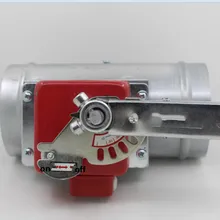 100-250 мм Электрический оцинкованный круглый противопожарный заслонщик противопожарный заслонка задний заслонка пожарный и дымовой заслонка привод