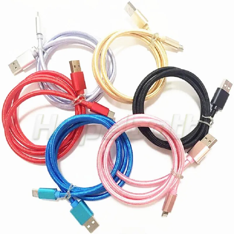 500 шт микро кабель плетеный нейлон USB зарядное устройство смарт настенный переключатель металлический штекер зарядное устройство связки для samsung s6 s7 для htc