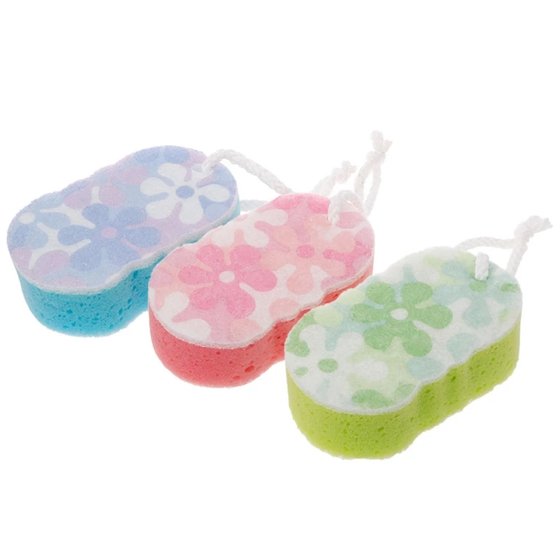 

Bath Sponge Massage Multi Shower Exfoliating Body Cleaning Scrubber Random Color