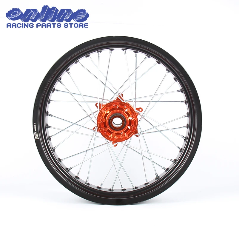 3 5*17 &quotсупермото для переднего колеса оранжевый концентратор обод SX MXC XC GS SXS EXCF SXSF