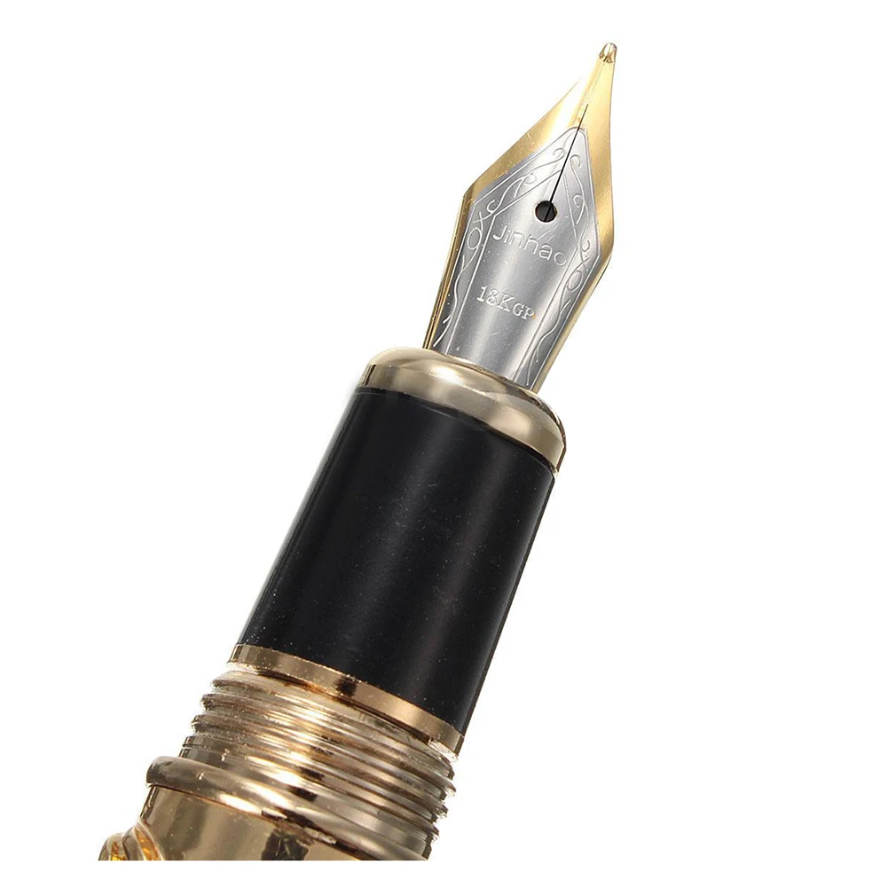 JINHAO роскошный 18KGP 0,5 мм золотой дракон авторучка