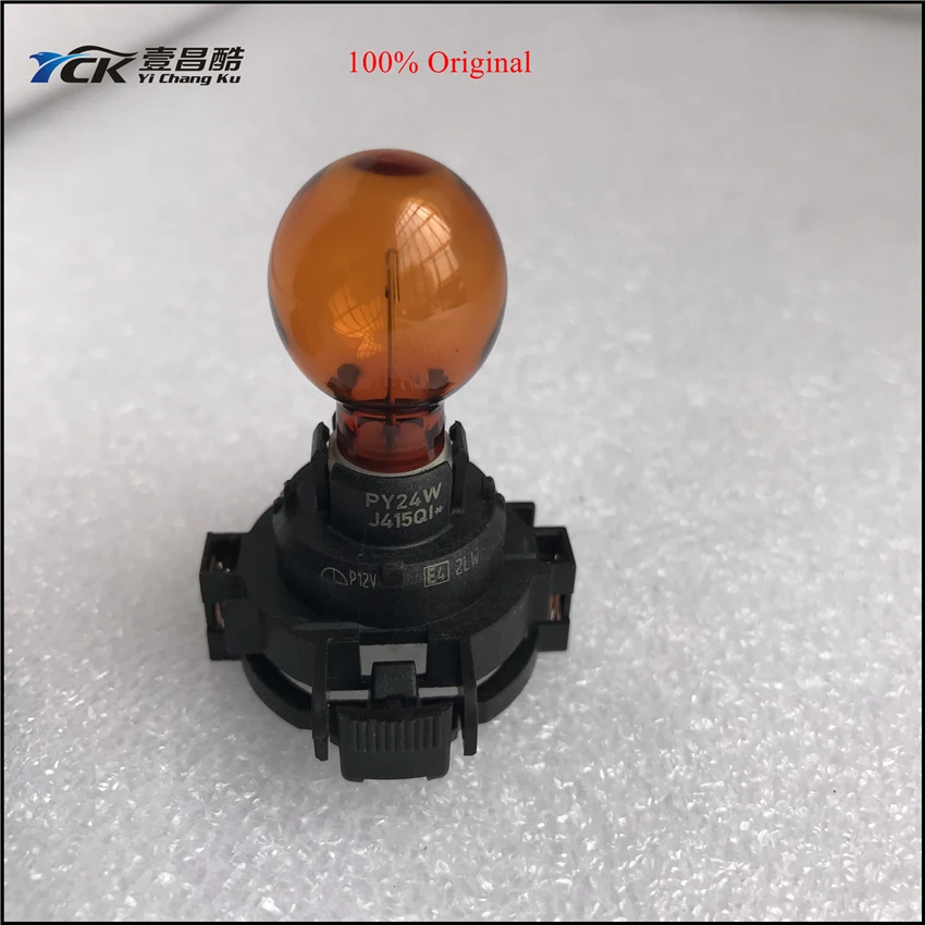 1PC YCK Original PY24W 12V 24W Amber Car Front Rear Indicators Bulb E4