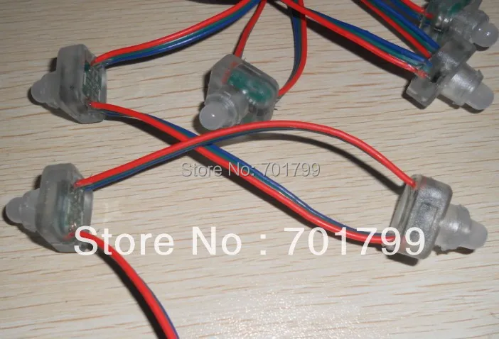 Вход WS2811 12 В постоянного тока узел пикселя 100 шт. струны оценка IP68|string meter|string