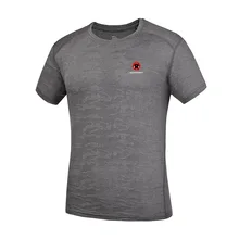 Мужские быстросохнущие дышащие летние футболки с защитой от ультрафиолета, эластичные спортивные футболки для отдыха на природе, походов, рыбалки, бега с коротким рукавом