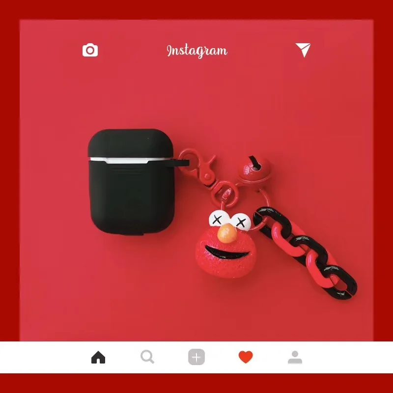 Чехол для наушников Apple AirPods силиконовый чехол с мультяшным принтом Улица