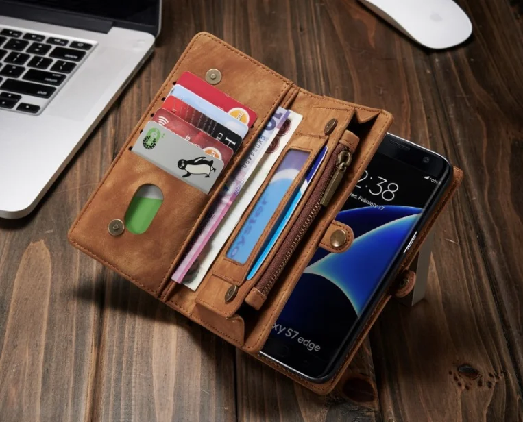 Luxury Genuine Leather Flip Case for Samsung Galaxy Note 8