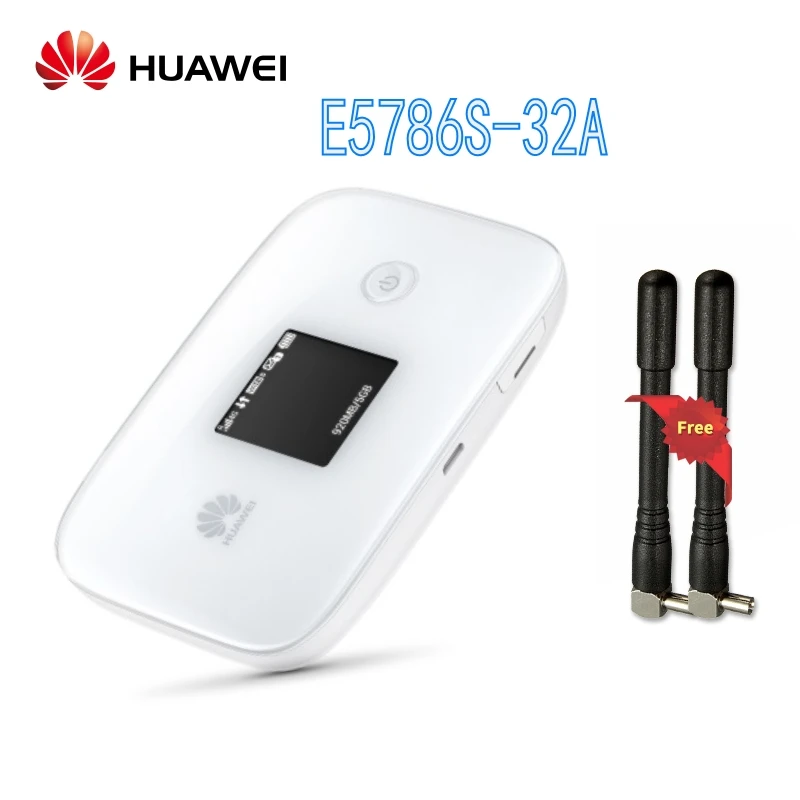 Разблокированный HUAWEI E5786 E5786s-32a 4G LTE-Advanced CAT6 FDD/TDD мобильный Wifi 300 Мбит/с маршрутизатор точка доступа плюс 4 г Антенна