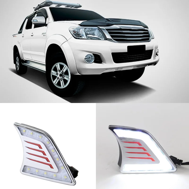 Для Toyota Hilux(Виго) 2012- Белый DRL Дневной Бег свет