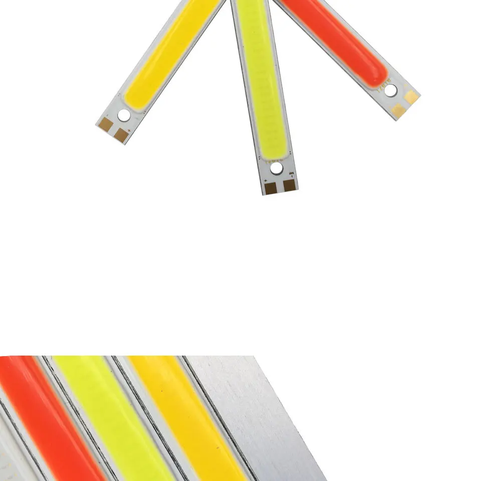 120mm 12v 10w 1000LM cob led light strip chip bulb lamp red blue white lighting (4)