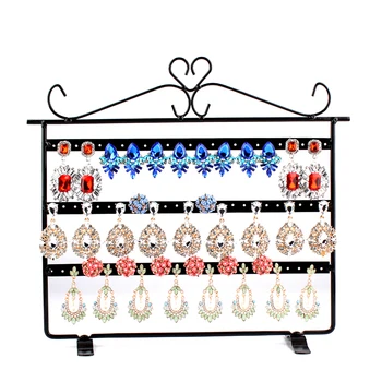 

66 Holes Earrings Holder Display Stand Shelf Jewellery Organizer Container Stand Rack For Women