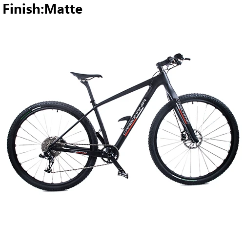 Карбоновый горный велосипед 29er 1×11speed углеродный mtb XC велосипед с переменной скоростью двойные дисковые тормоза горные велосипеды - Цвет: Black Matte