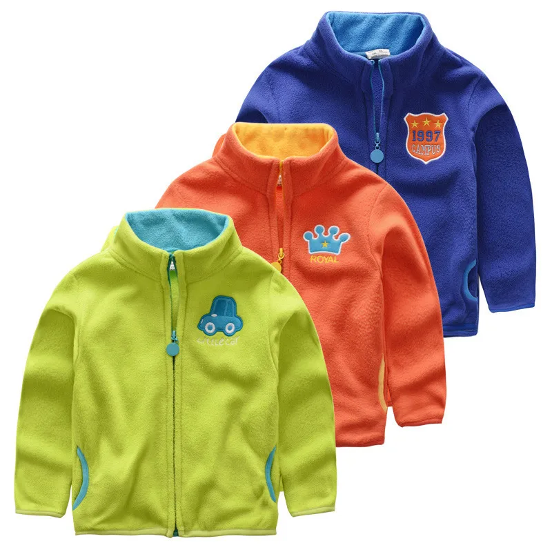 Baby boys polar fleece jacket school kids autumn and ...