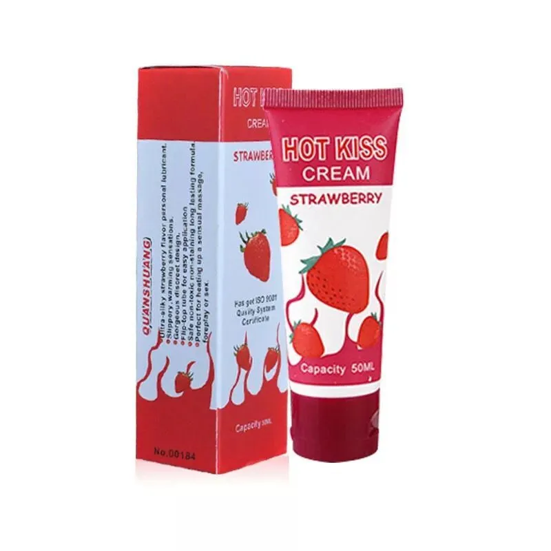 50ml Strawberry Cream Lubricant Edible Oral Lubricant Anal Excite Woman