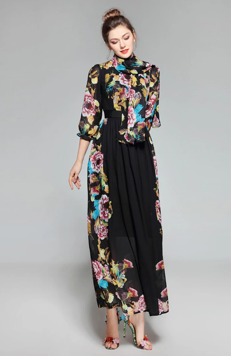 Big black floral dresses (10)