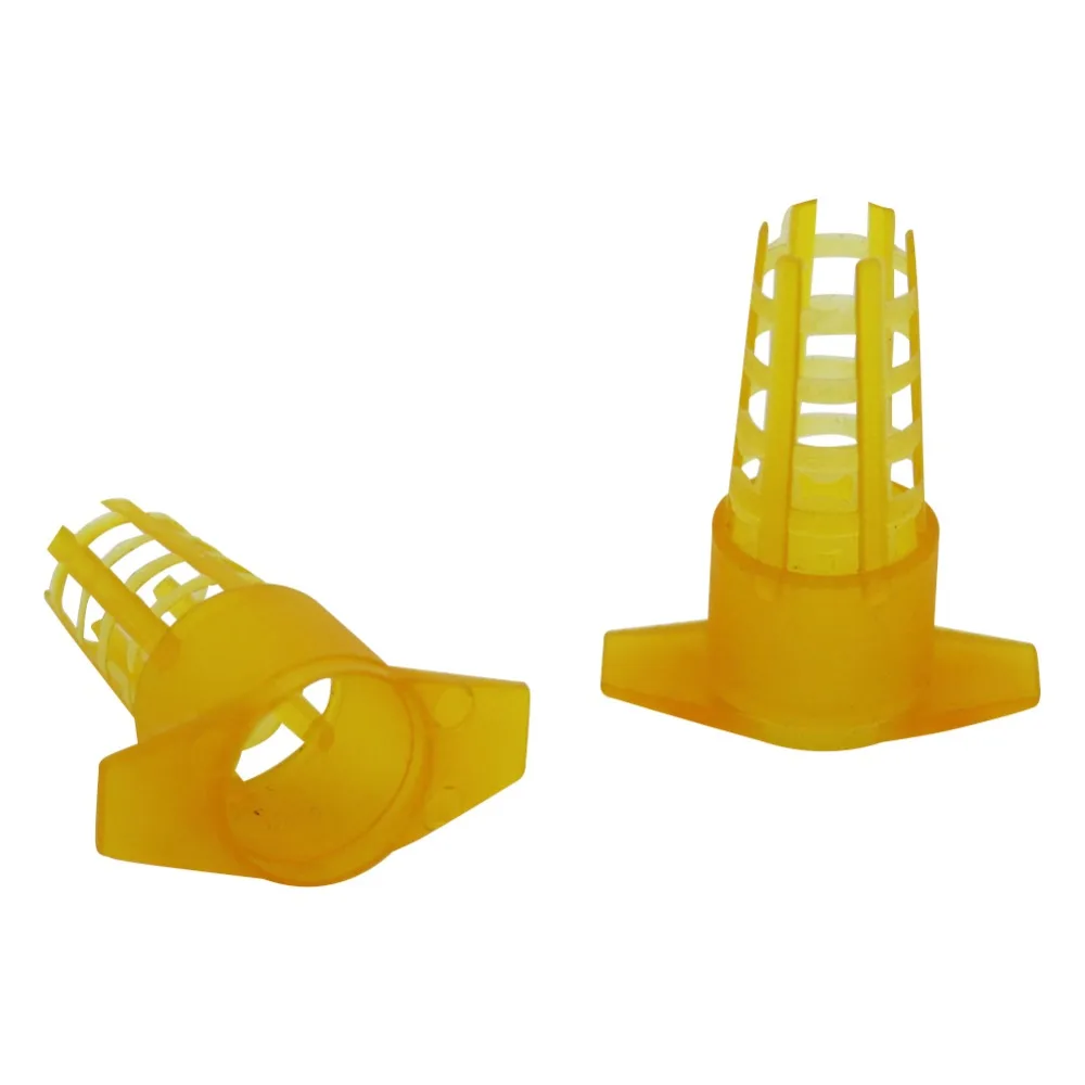 Bee Queen Cages Plastic Bee Queen Cage Protective Cover Cell Protector Cages Beekeeping Queen Rearing Beekeeping Equipment 50 Pcs