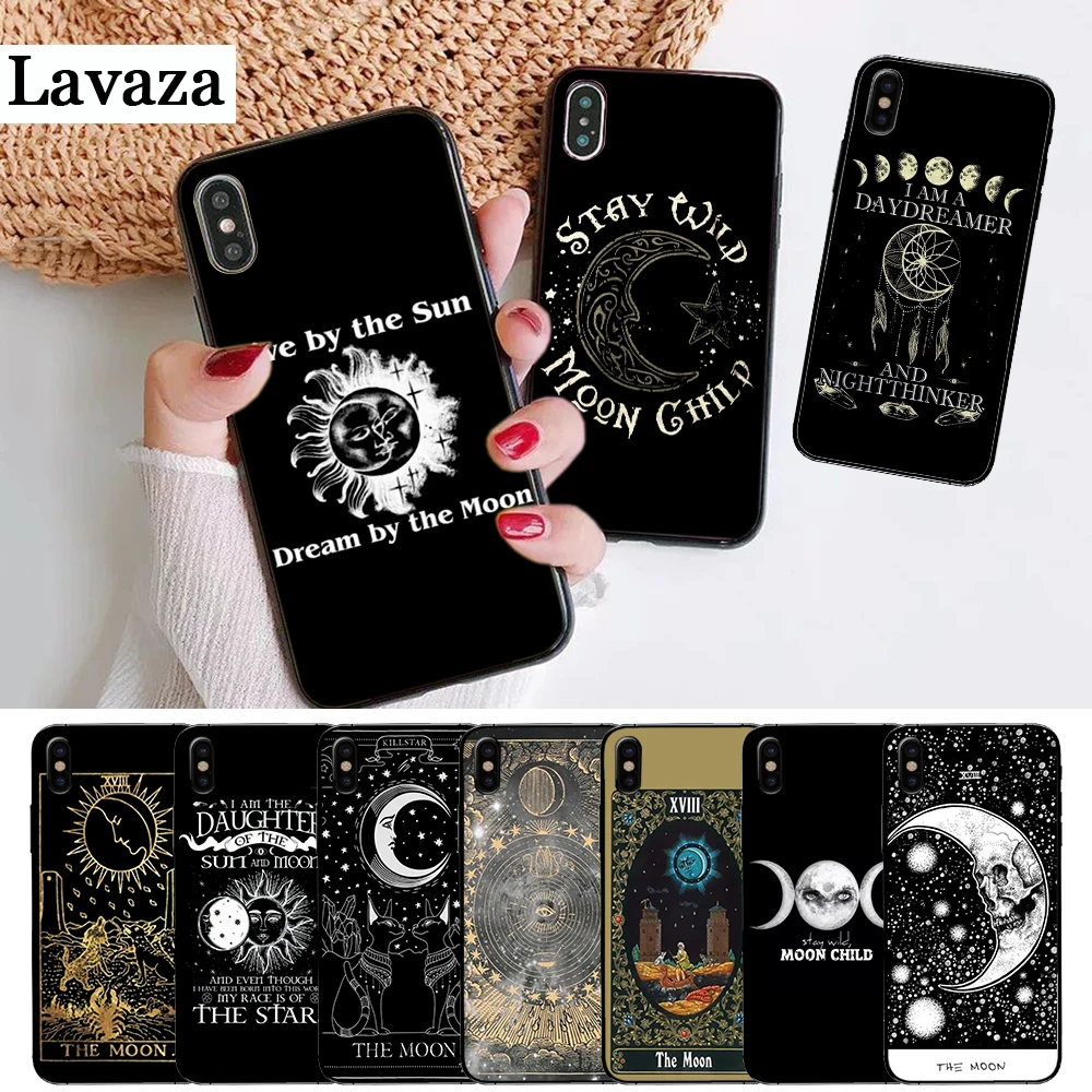 

Lavaza Augur Moon Tarot Divine Silicone Case for iPhone 5 5S 6 6S Plus 7 8 X XS Max XR