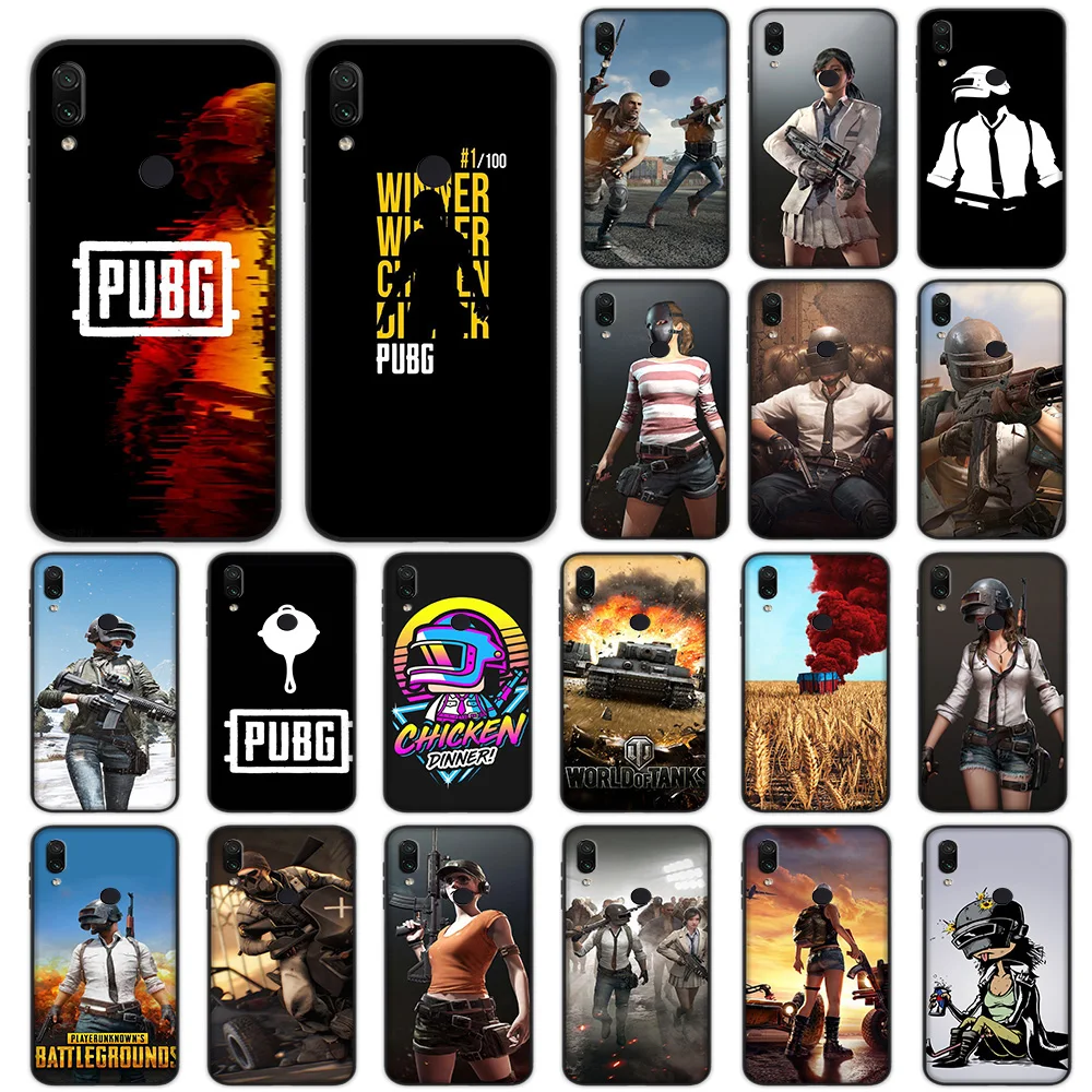 

PUBG Battlegrounds Soft Case for Xiaomi Redmi Note 4 4X 6 7 8 Pro 5 Plus 5A 6A Cover