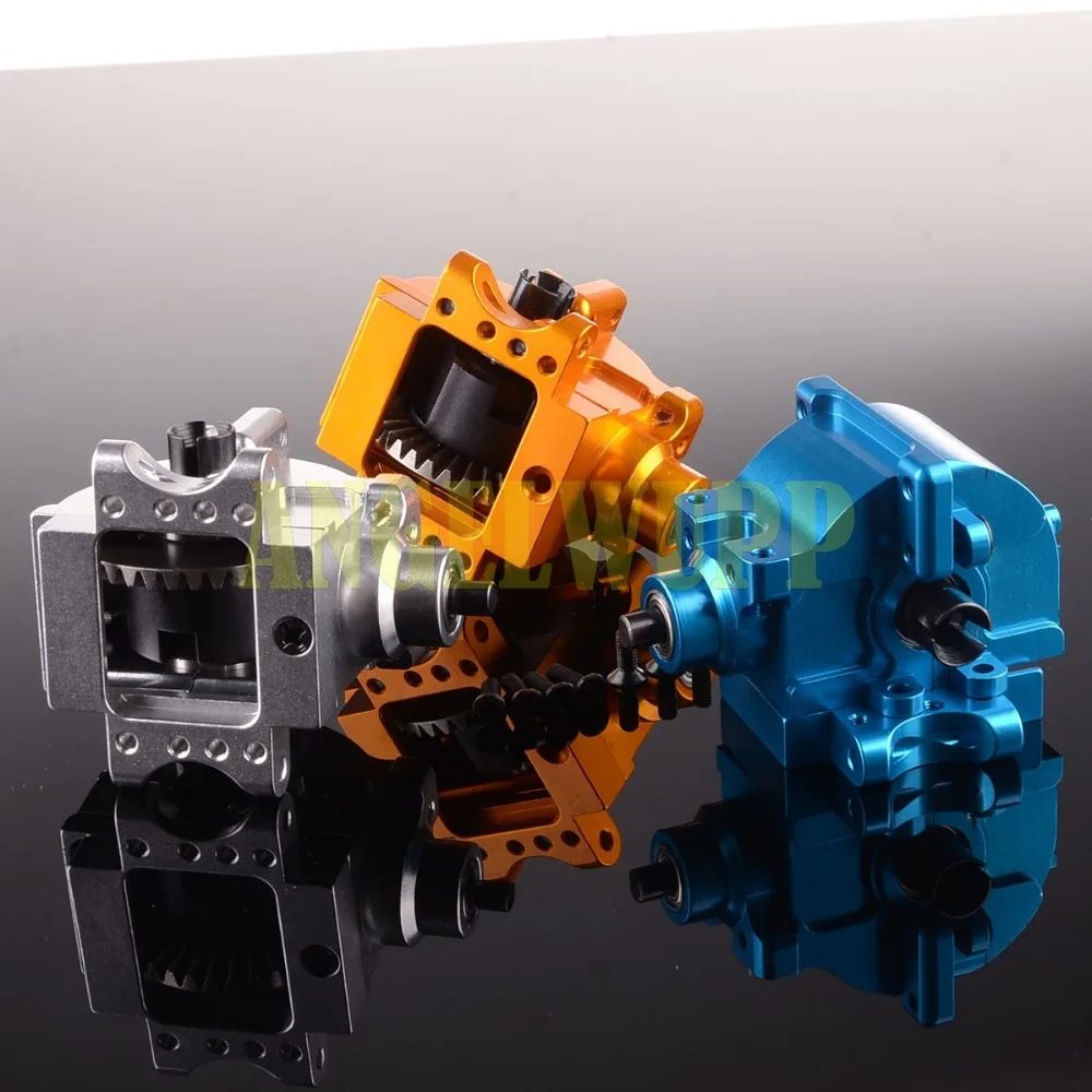 

NEW ENRON Aluminu Front/Rear Gear Box Complete 06063/06064 For RC 1/10 HSP RedCat 106063