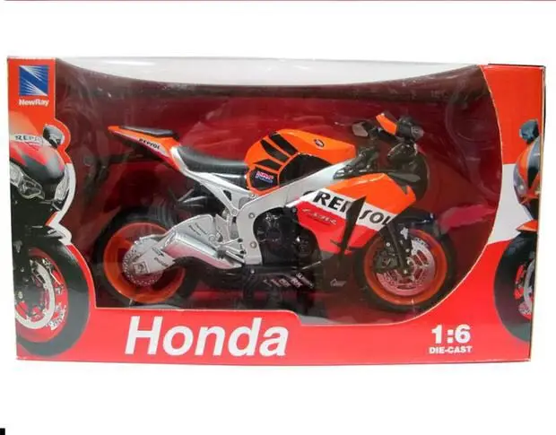 Newray 1/6 масштаб игрушки, модели мотоциклов HONDA CBR 1000 RR Repsol литья под давлением металлический мотоцикл модель ручной работы игрушки для подарка, детей, коллекция