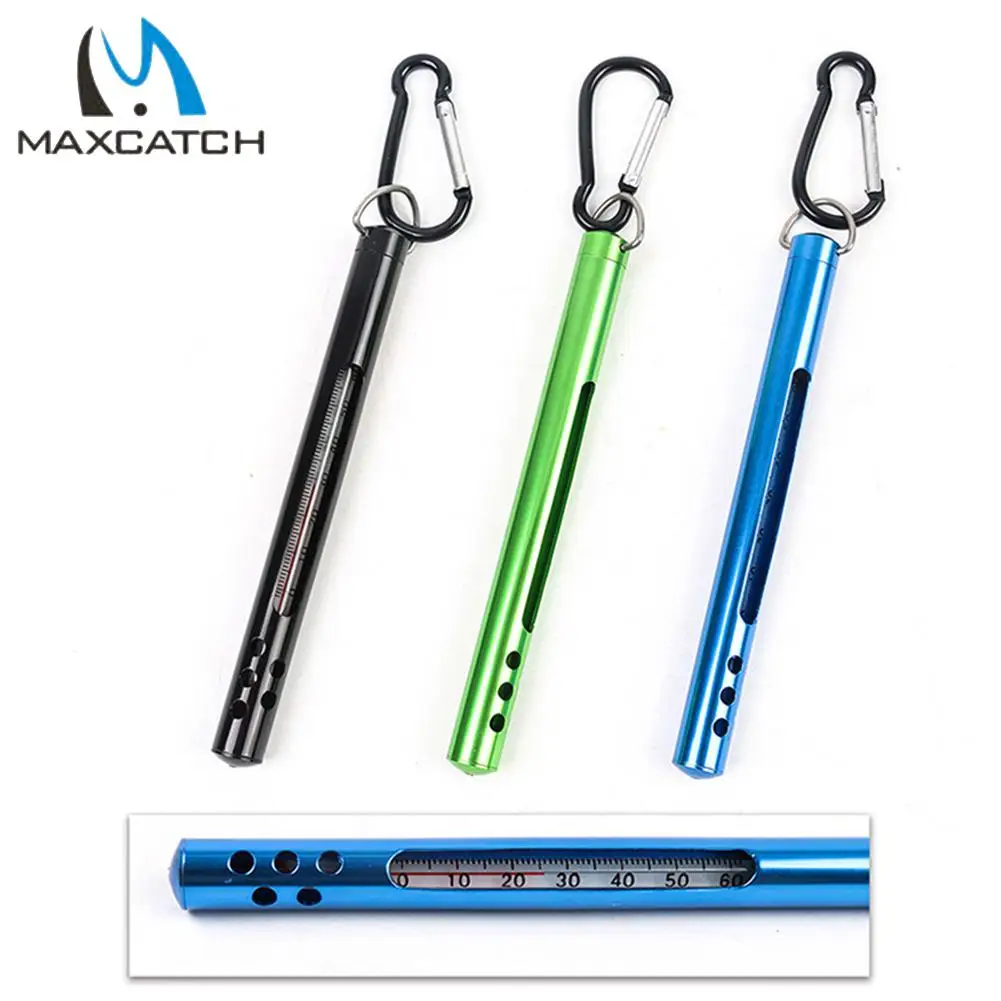 

HobbyLane Maxcatch Fly Fishing Water Thermometer Handy Stream Thermometer Black/Green/Blue