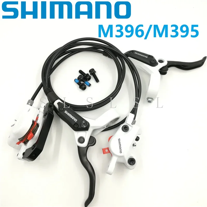 

SHIMANO BR/BL M395 M396 White Hydraulic Disc Brake FRONT REAR BRAKE SET Levers & Caliper Whit Pads MTB Mountain Bike Parts